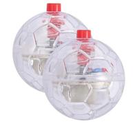 XJKLBYQ 2Pcs Cat Balls Ghost Hunting Safe Clear Plastic Wear-Resistant Interactive Flash LED Cat Ball Toy for Indoor Pets Play & Exercise, Balls