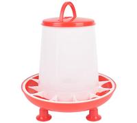 XJKLBYQ 3kg Chicken Feeder, Splash Proof Poultry Feeders for Hens/Ducks/Chicks/Birds, Removable Hanging Plastic Chick Supplies with Legs, Pigeon Feeder