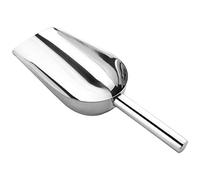 XJKLBYQ 8 Inch Round Bottom Bar Ice Flour Utility Scoop, Metal Ice Scoop 8 Oz, Small Stainless Steel Ice scooper for Ice Maker Ice Bucket Kitchen Freezer Bar Party Wedding