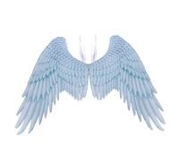 XJKLBYQ Angel Wing,Realistic Halloween Angel Wing,Elastic Shoulder Strap,Non-woven Wing Costume for Party Cosplay - White