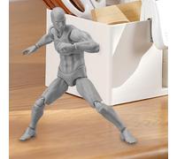 XJKLBYQ Artists Manikin Action Figure Drawing Model,action figure accessories,Figure Model with Base Lightweight Posable Drawing Figure for Sketching, Painting, Drawing, Artists (Male)
