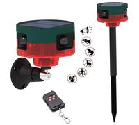 XJKLBYQ Barking Dog Alarm,129db Barking Dog Motion Sensor, Dog Barking Sound & Light Strobe Light Warning Lamp For Outdoor Farm Barn