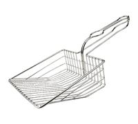 XJKLBYQ Cat Litter Scoop Large & Heavy Duty Iron Litter Scoop with Ergonomic Handle Easy Wash Hollow-Out Poop Scooper for Home, Scoops