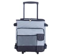 XJKLBYQ Cooler With Wheels,Rolling Cooler,43l Stability Wheeled Cooler, Deck Large Cooler On Wheels, Leak-Proof Insulated Coolers, Great For Travel, Groceries& More, Grey