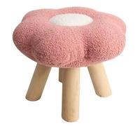 XJKLBYQ Cute Foot Stool,Sofa Footstool Comfortable Pouf Flower Shape Multipurpose Small Foot Stool For Bedroom Apartment Bedside Porch Playroom