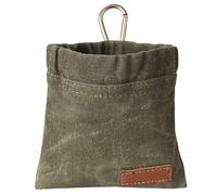XJKLBYQ Dog Treat Pouch, Puppy Dog Training Treat Bag with Carabiner, Auto Closing Pet Feed Snack Reward Pocket for Pet Training, Walking, Outing, Army Green