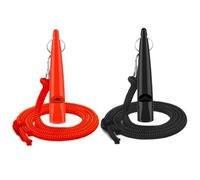 XJKLBYQ Dog Whistle,2Pcs Red & Black Dog Traning Whistles,Plastic Whistles With Lanyard Keychain for Barking & Recall