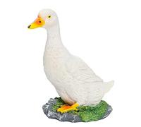XJKLBYQ Duck Statue Resin Duck Decor Garden Sculpture Ornaments Outdoor Yard Figurine White Duck Statue for Garden