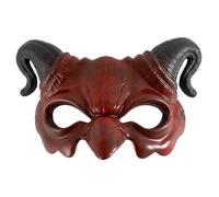 XJKLBYQ Halloween Demon Mask, Masquerade Foam Mask, Half Face Devil, Scary Ghost Monster Cosplay Costume for Halloween Party Makeup