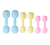 XJKLBYQ Kids Dumbbell Set, 3 Pairs Plastic Refillable Water Weights, Non-Slip Grip Gym Workout Toy for Toddlers