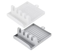 XJKLBYQ Kitchen Utensil Rest Silicone Utensil Spoon Holder Multifunctional Kitchen Accessories 2PCS spatula holder