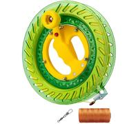 XJKLBYQ Kite Reel Winder, Kite String with Reel and Lock, 8.7 Inch Portable String Line Spool with 765 Yard Anti-Winding Cord for Outdoor(Green)