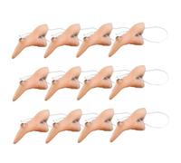 XJKLBYQ Latex Witch Fake Nose, 12Pcs Halloween Nose Cosplay Props witch Wearing Strap, Halloween Costume Accessories for Adult Kids