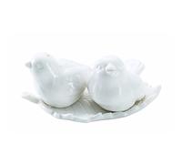 XJKLBYQ Lovebirds in the Window Ceramic Salt & Pepper Shakers Creative Bird Spice Jar Kitchen Tools Gadgets Party Supplies 1pair, Party Supplies