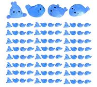 XJKLBYQ Luminous Mini Resin Figurines,100Pcs Cute Miniature Seals,4 Styles Seal Pup Glow in The Dark,Mini Sea Animals DIY Tiny Animals Figures for Fairy Garden Landscape Aquarium