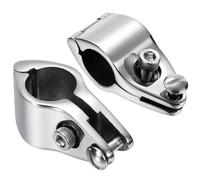 XJKLBYQ Marine Hardware Fittingen Tip, 2PcsJaw Slides Stainless Steel Marine Hardware, Heavy Dudy Top Clamps Inside Dia 7/8" 22mm