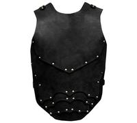 XJKLBYQ Medieval Faux Leather Chest Armor, Men's PU Leather Armor, Viking Warrior Chest Plate, Adjustable Men's Armour for Ren Faire, LARP, Halloween, Cosplay