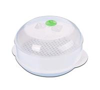 XJKLBYQ Microwave, Vegetable & Rice, Food Grade PP with Clear Lid & Handle, BPA Free/ 8.4x7.1x4.7 Inch