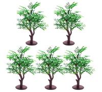 XJKLBYQ Mini Model Tree,5Pcs Fake Tree,Train Railroad Architecture Scenery for DIY Projects Crafts Scenery Landscape