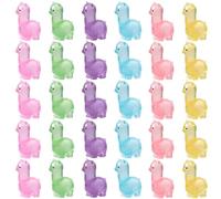 XJKLBYQ Mini Resin Animals 30Pcs Tiny Alpaca Glow in the Dark Mini Resin Figures Luminous Alpaca Cute Tiny Animals To Hide Cartoon Accessories Potted Plant Decor, Mini Resin Animals