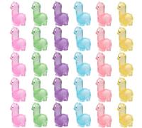 XJKLBYQ Mini Resin Animals 30Pcs Tiny Alpaca in the Dark Mini Resin Figures Luminous Alpaca Cute Tiny Animals To Hide Cartoon Accessories Potted Plant Decor, Tiny Animals Figures