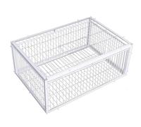 XJKLBYQ One Way Entrance Pigeon Trap, Chicken and Bird Traps Cage with Skylight, Escape-Proof Metal Design Pigeon Coop for Rooftops, Open Gardens, Farms, Barns/16x12x10 Inch