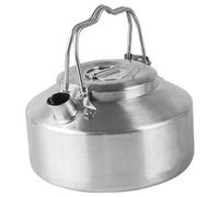 XJKLBYQ Outdoor Camping Kettle, Campfire Camp Kettle, 1L Stainless Steel Camp Tea Coffee Pot with Double Handle for Bushcraft and Outdoor Campfire Use