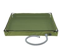 XJKLBYQ Portable Shower Pan, Foldable Shower Base & Basin Floor with Detachable Drain Pipe, Tent Flooring Camping Gear for Rv, Outdoor Camping, Beach, Pet Bath/31.5x31.5x3.9 Inch