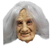 XJKLBYQ Realistic Mask, Old Man Mask Realistic Face Latex Head Cover for Halloween Masquerade Prop & Prank