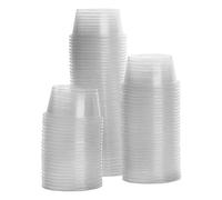XJKLBYQ Reptile Feeder Bowls,100Pcs Crested Gecko Food and Water Feeding Cups,Plastic Dish Gecko Food Water Containers for Lizard and Other Small Pet Ledge Accessories Supplies