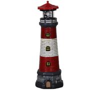 XJKLBYQ Solar Lighthouse,Decorative LED Rotating Lamp with Rotating LED Lights,Tall Solar Lighthouse for Garden Landscape Outside Yard