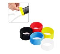 XJKLBYQ Tennis Racquet Band Silicone Handle Grip Bands Stretchy Racket Fix Rings Assorted Badminton Accessories Color 5PCS