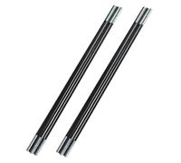 XJKLBYQ Tent Pole, 2Pcs Fiberglass Camping Tent Support Rod, 6 Sections Portable Lightweight Camp Tarp Bar Awning Frames Replacement Kit for Quick Repairs/118inch
