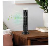XJKLBYQ Tower Fan, 2 Speeds portable tower fan,oscillating fan, Standing Fan, 13" Height Quiet Floor Fan, Desktop Bladeless Fan for Bedroom, Home, and Office, Black