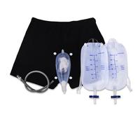 XJKLBYQ Wearable Urine Bag,Male Urinal Bag,Men's Incontinence Briefs Set,Incontinence Pants for Men,Reusable Portable Male Collection Bags Urinal System for Men Elderly/L
