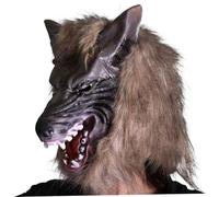 XJKLBYQ Werewolf Mask Vinyl PVC Scary Halloween Mask One Size Creepy Wolf Costume Horror with Ventilation Holes Cosplay Werewolf Dress Up for Party, Pranks, Carnivals, Costume