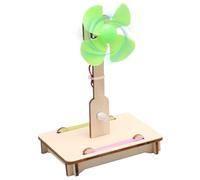 XJKLBYQ Windmill Generator & Proportion Kit, Wooden Wind Turbine Generator Kids Building Kit, DIY Energy Mini Teaching for Kids