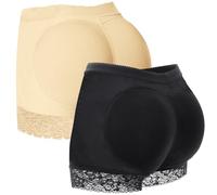 XJKLBYQ Women Seamless Butt,Lifter Padded Butt,Shapewear Tummy Control,2Pcs Seamless Butt Lifter Panties, Padded Butt Enhancer Underwear Women Hip Shaper(M)
