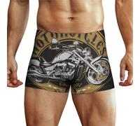 XJLAPWS Men's Underpants Motorcycle Underwear Stretch Boxer Briefs For Man