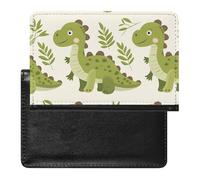 XJLAPWS Passport Cover Case Cute Dinosaurs Pu Leather Passport Holder Cover with Card Slot