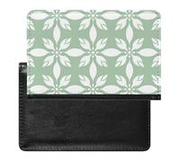 XJLAPWS Passport Cover Case Daisy Flowers White Pu Leather Passport Holder Cover with Card Slot