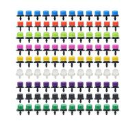 Xjpocdbjhe Ship accessories 500pcs 1/4 Inch Nozzle Dripper Watering Sprayer Misting Garden Irrigation System Sprinkler Pot Plant Watering Greenhouse Irrigation accessories(Purple)