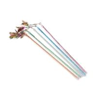 XJPXFQ 5pcs Random Bug Funny Cat Stick Toy Feather Rod Teaser Pet Toy Retractable Wand Toy For Indoor Cats Wand Cats To Chase