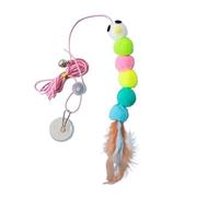 XJPXFQ Cat Toy Simulation Mouse Cat Scratch Rope Funny Kitten Interactive Toy Retractable Caterpillar Hanging Door Pet Supplies(Style A 1PC)