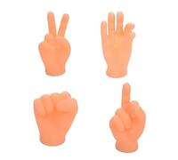 XJPXFQ Mini Hands Model Tiny Hands Cat Massage Tool Funny Silicone Gloves Finger Gloves Little Finger Cat Catnip Toy(4PCS)