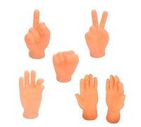 XJPXFQ Mini Hands Model Tiny Hands Cat Massage Tool Funny Silicone Gloves Finger Gloves Little Finger Cat Catnip Toy(6PCS)