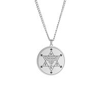 XJPXGIND Abracadabra Pendant Abraxas Cabalistic Magic Occult Esoteric Amulet Necklace Supernatural Jewelry