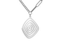 XJPXGIND Ancient Greek Spiral Necklace Sacred Geometry Spirit Akasha Power and Wisdom Amulet Spiritual Jewelry