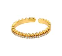 XJPXGIND Anillos redondos de circonio cúbico para las mujeres Anillo de color de oro para hombres Boda Compromiso Joyería Regalo Regalos de moda femenina