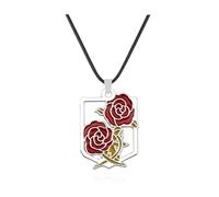 XJPXGIND Anime Shingeki No Kyojin Necklace Attack Titan Necklace Wings of Liberty Pendants Necklaces Cosplay Jewelry Collares